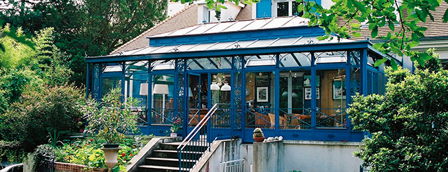 Conception et création de véranda à l'ancienne en fer forgé ... Victorienne décor Véranda